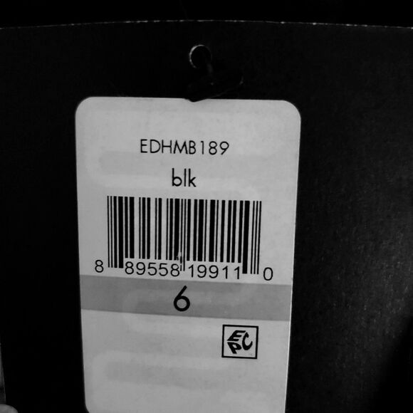 NWT Ellen Tracy Women's Sheath Dress Size 6 Black Sleeveless Lace-Up Gold Chain - Picture 8 of 9